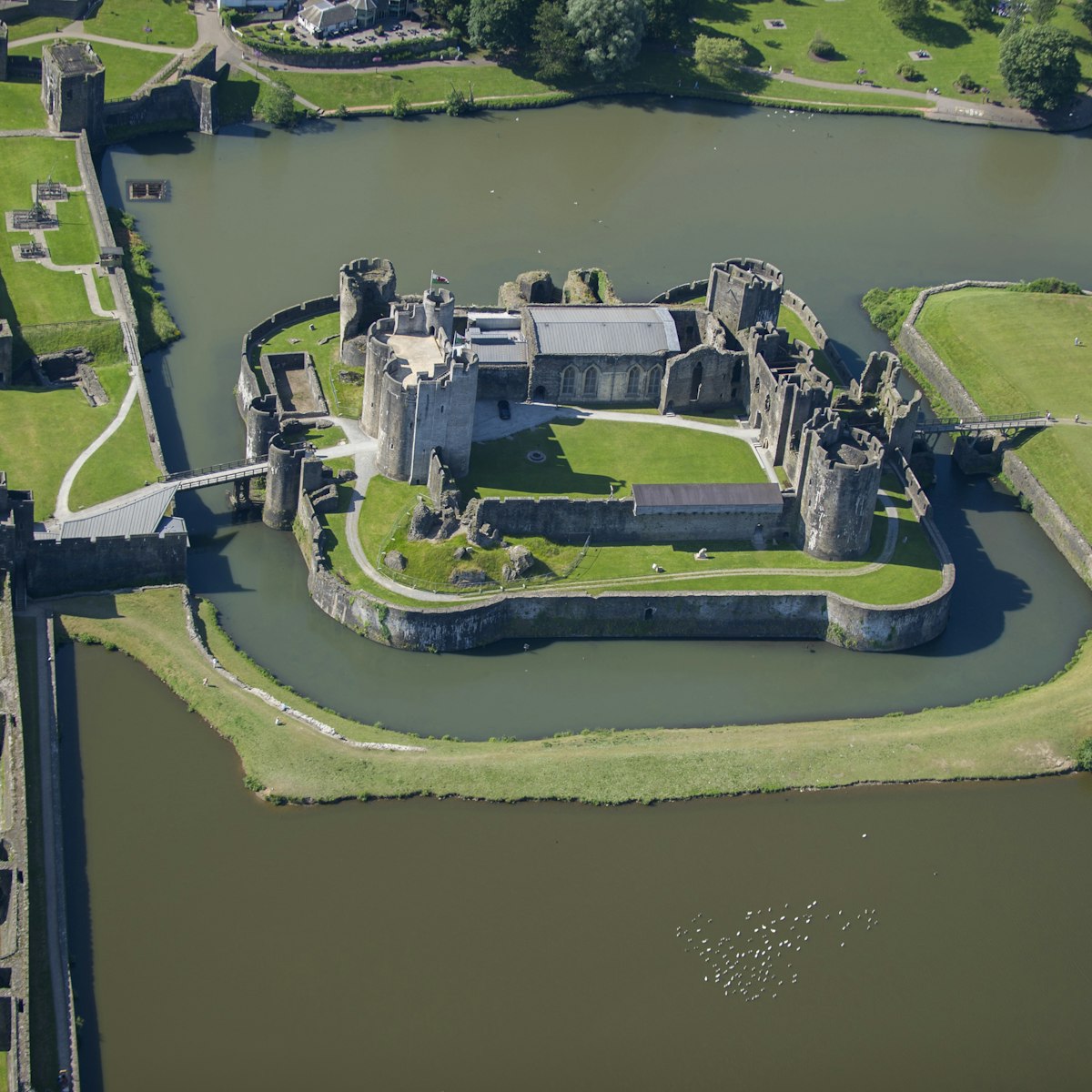 Caerphilly Castle, Caerphilly, Glamorgan, Wales