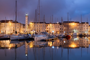 La Rochelle harbour in charente-maritime france