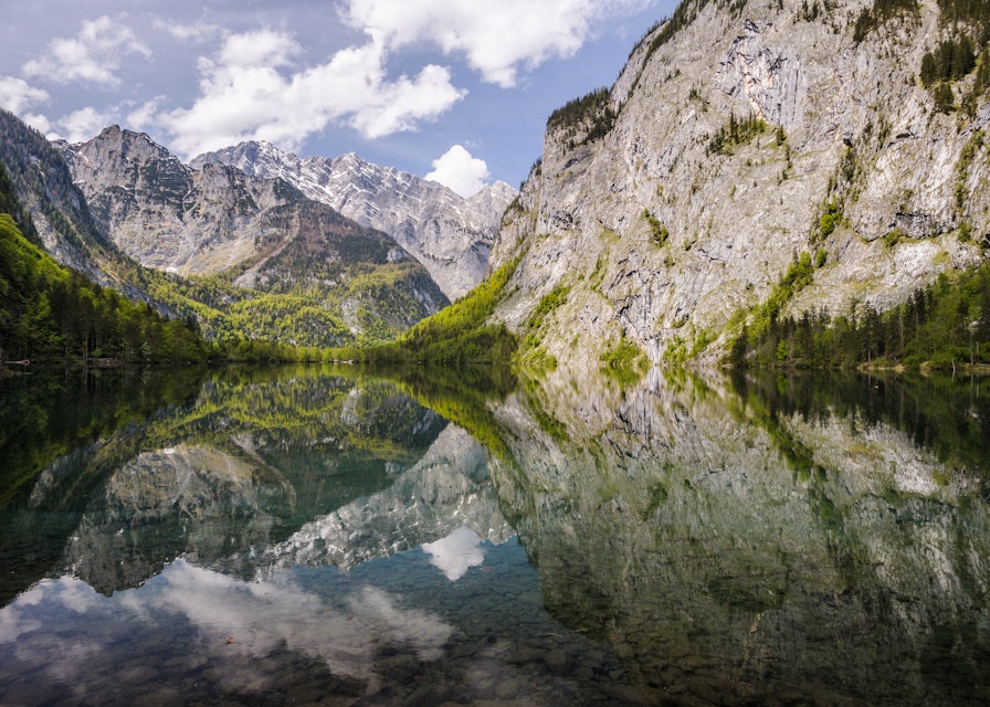 Watzmann reflecting in Obersee