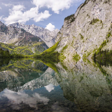 Watzmann reflecting in Obersee