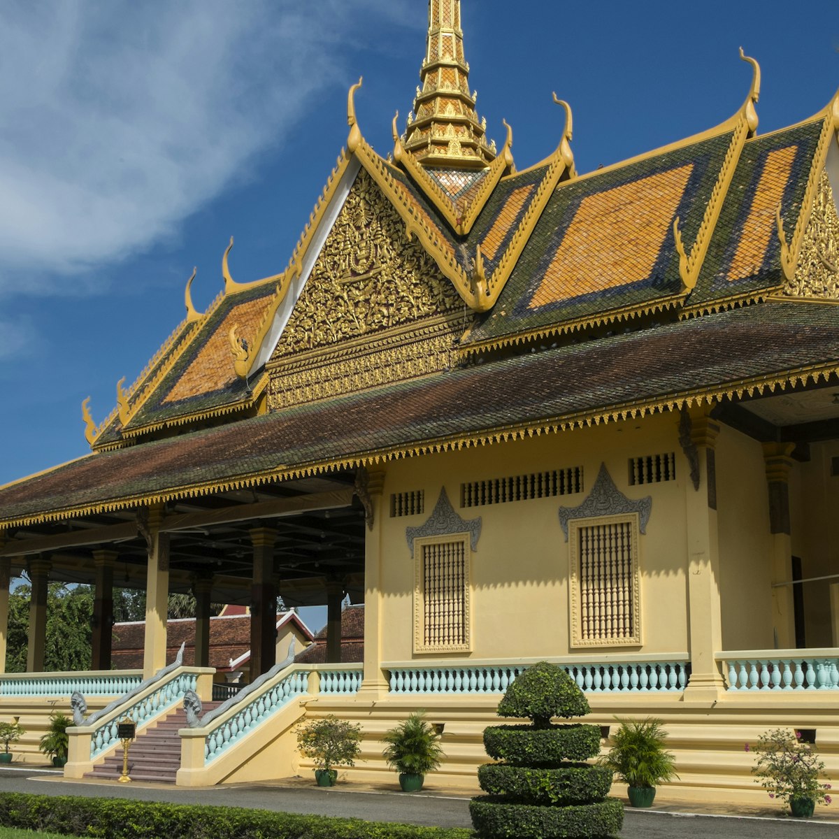Royal Palace of Cambodia and courtyard, Phom Penh, Cambodia