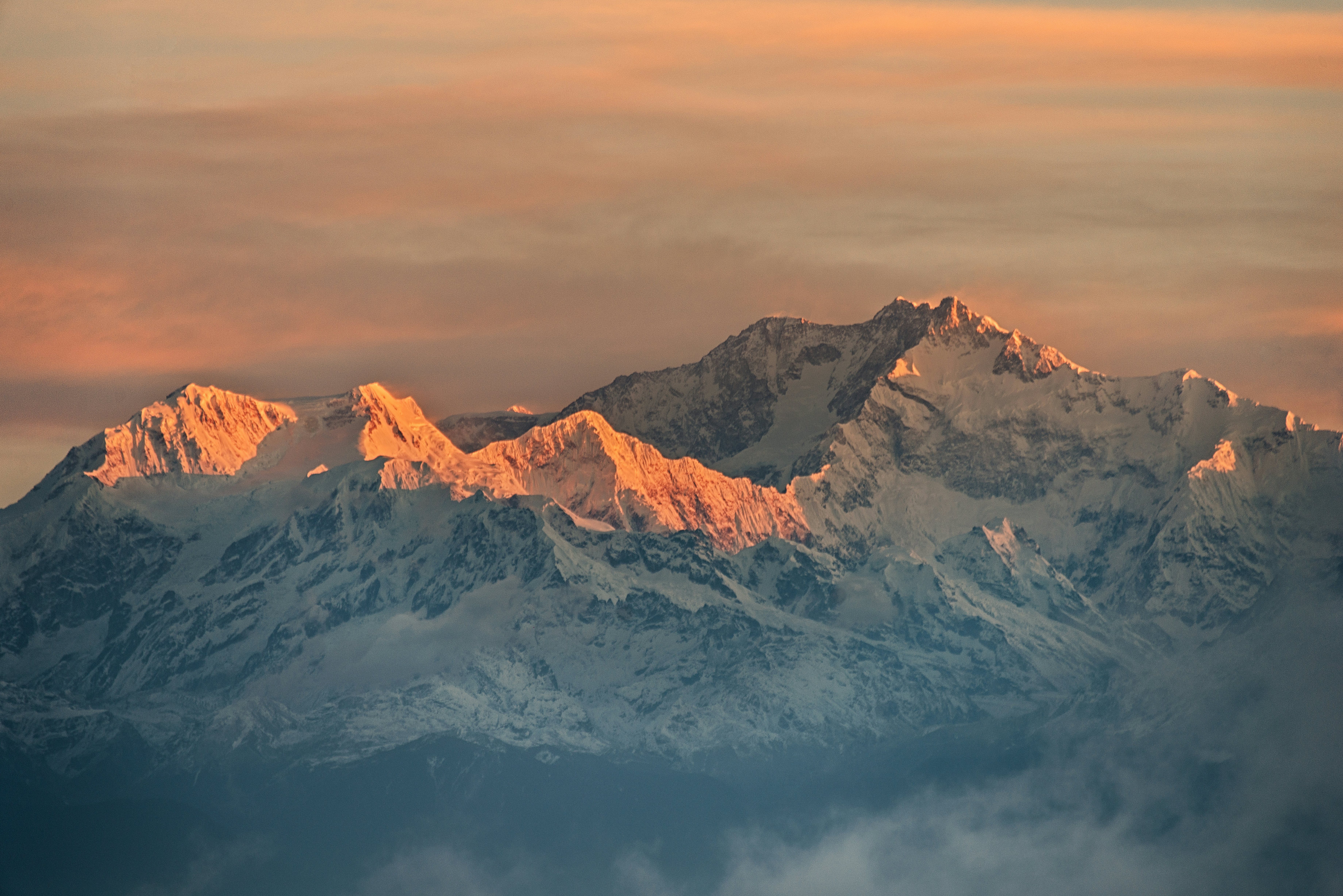 Sunrise over mount Kanchenjunga, Tiger Hill