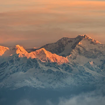 Sunrise over mount Kanchenjunga, Tiger Hill