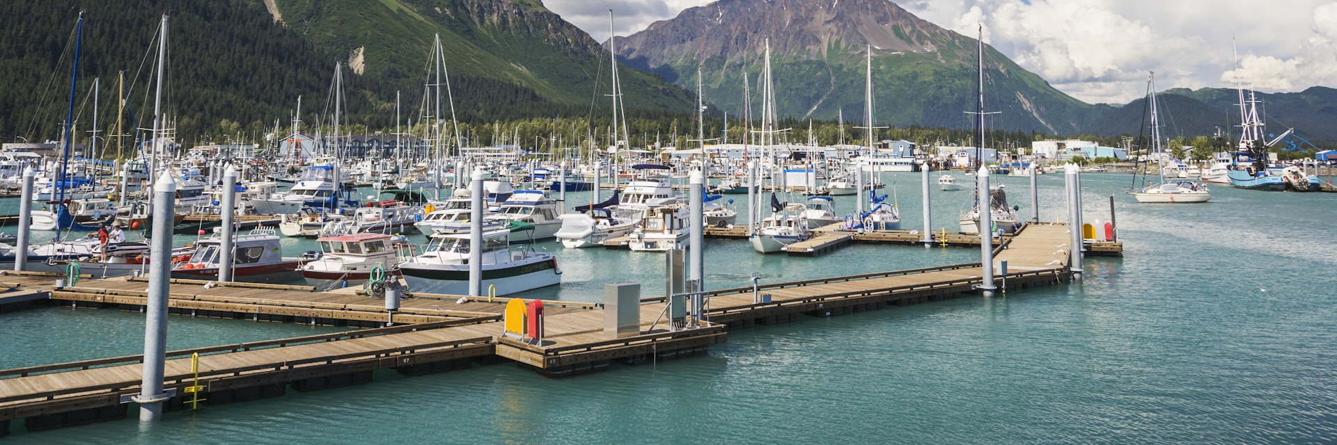 Seward Municipal Boat Harbor On Resurrection Bay On The Kenai Peninsula In Southcentral, Alaska.