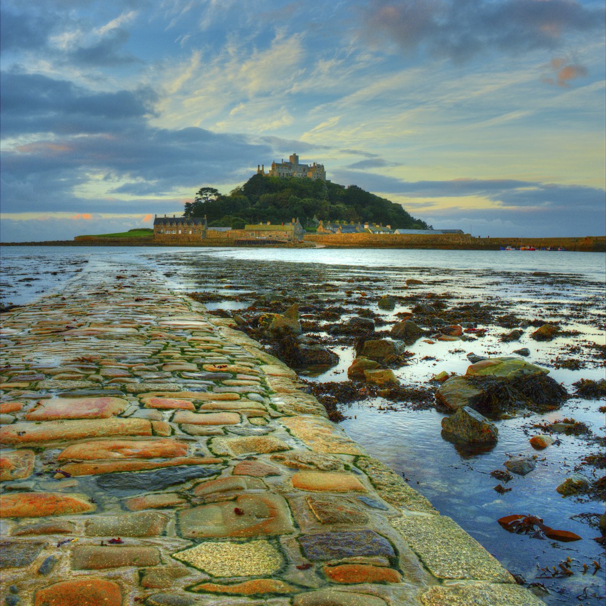 The walkway at St Michael mount