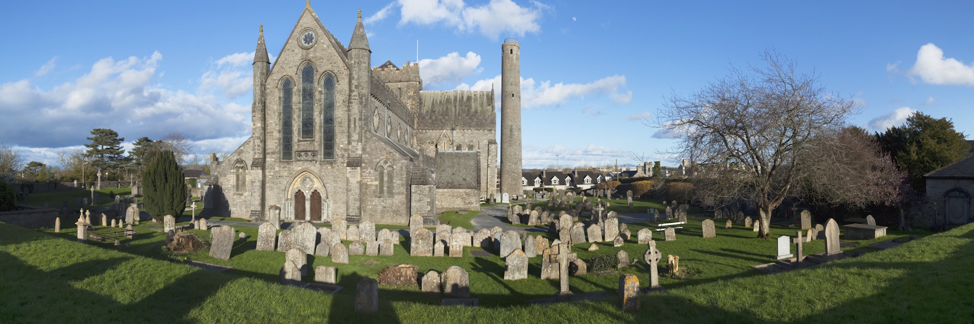St canices cathedral round tower and churchyard