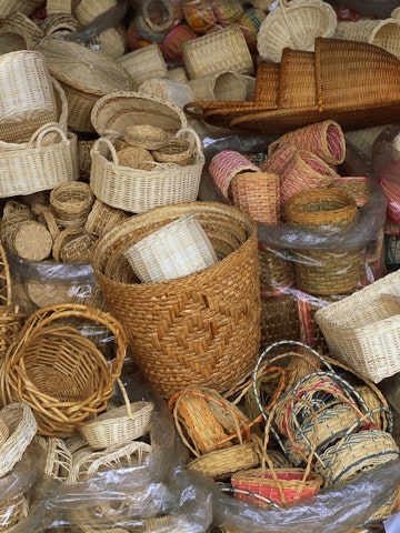 Baskets for Sale at Chatuchak Market