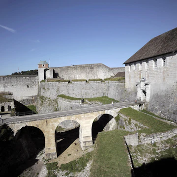 A picture taken on July 10, 2008, in Besancon, eastern France shows the fortification of the town's citadel, which was added to the list of World Heritage sites by UNESCO on July 7 2008. The fortification represents the "finest examples" of the work of Sebastien Le Prestre de Vauban, a military engineer of King Louis XIV. The total number of World Heritage sites now reaches 878 sites in 145 countries. AFP PHOTO JEFF PACHOUD (Photo credit should read JEFF PACHOUD/AFP/Getty Images)
