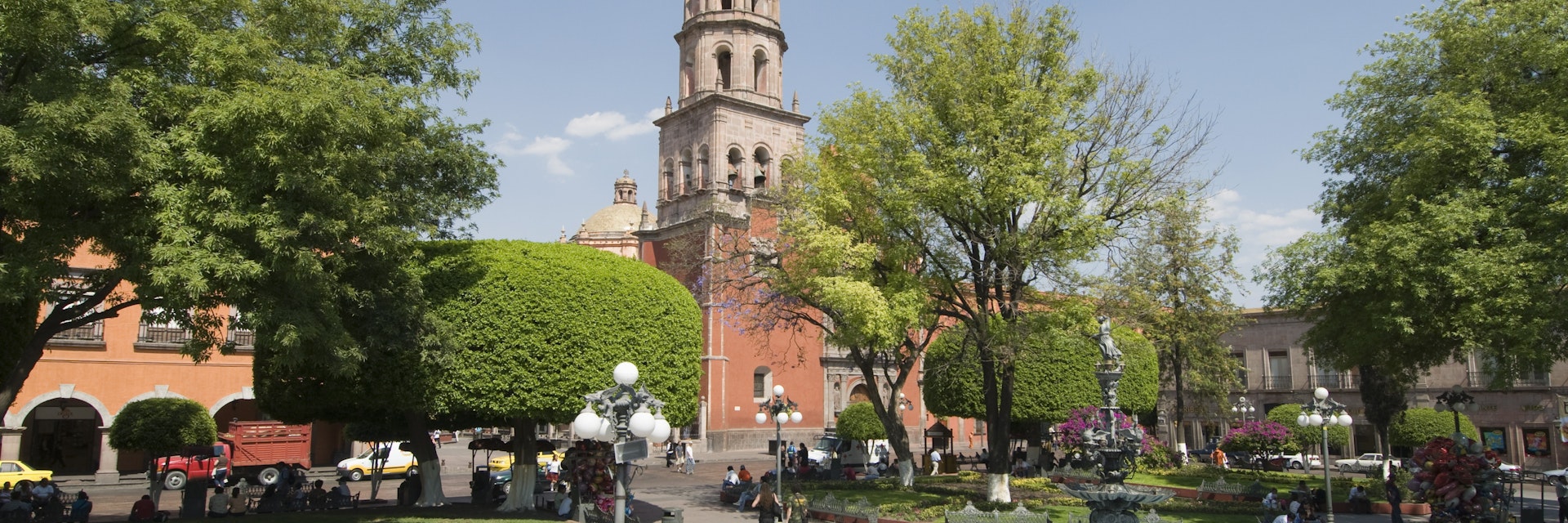 Tower of the convent church of San Francisco, Santiago de Queretaro (Queretaro), UNESCO World Heritage Site, Queretaro State, Mexico, North America