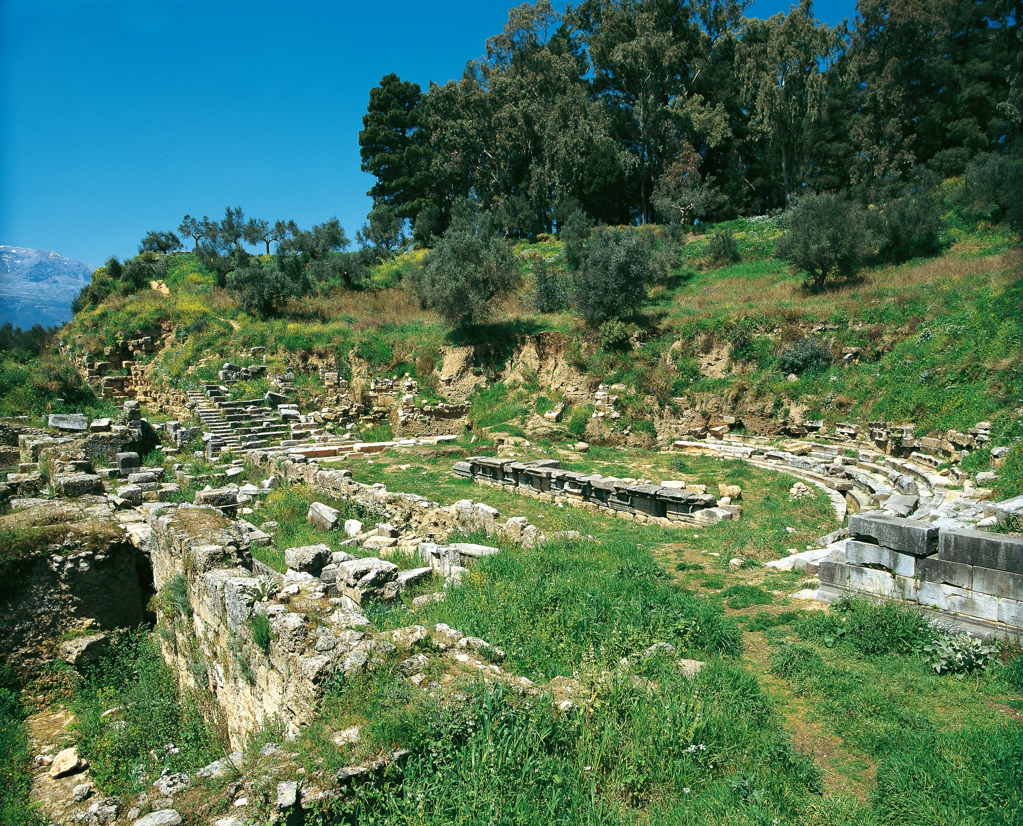 UNSPECIFIED - NOVEMBER 01:  Greece - Sparta - Theatre (3rd-2nd century back.)  (Photo by De Agostini Picture Library/De Agostini/Getty Images)