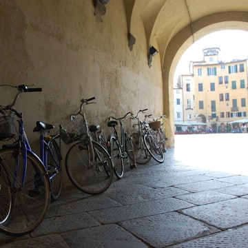 Piazza dell'Anfiteatro in Lucca, Italy