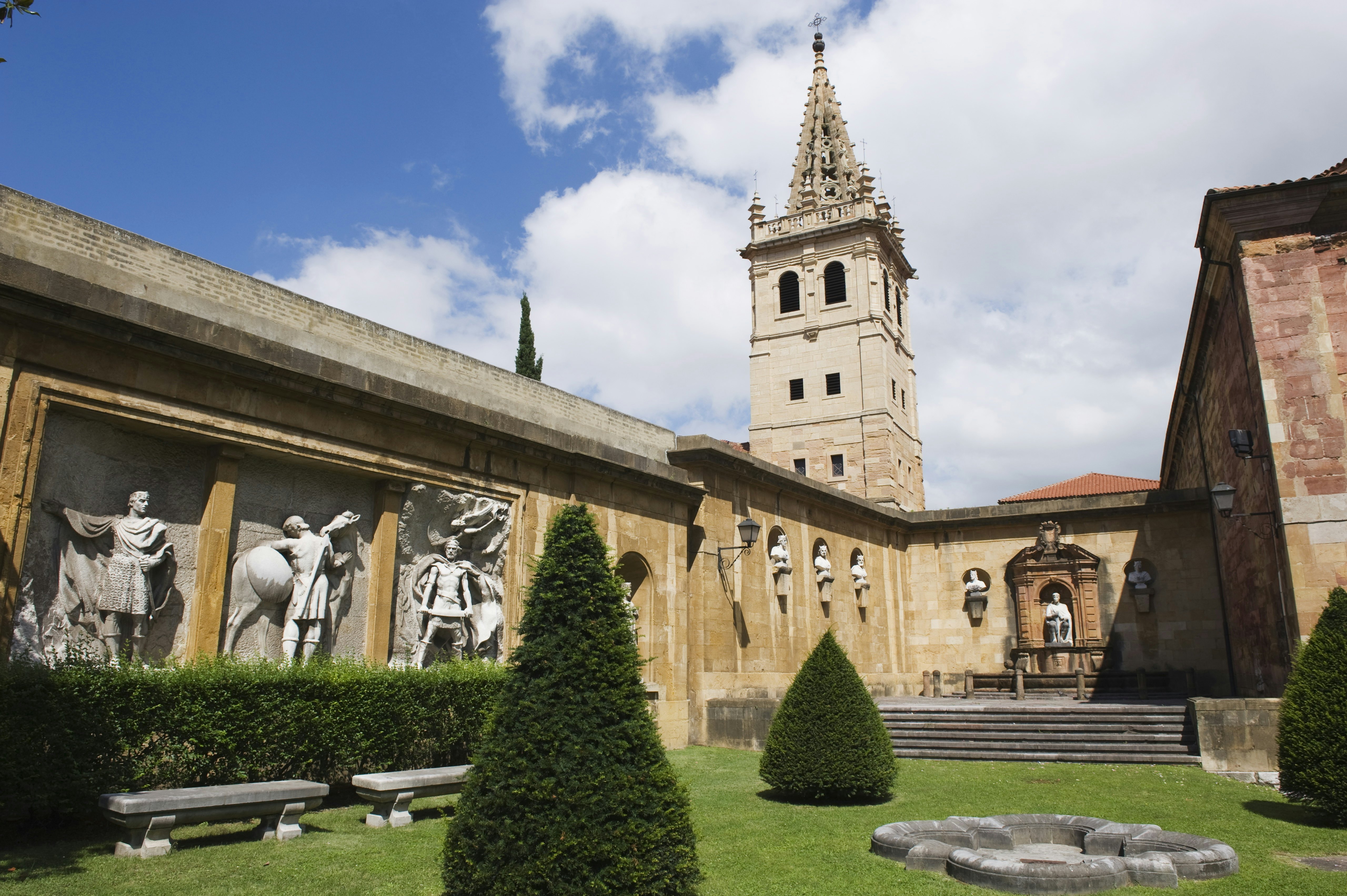 San Salvador Cathedral, on Plaza de Alfonso el Casto, Oviedo, Asturias, Spain, Europe