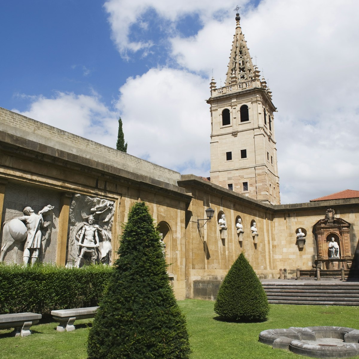 San Salvador Cathedral, on Plaza de Alfonso el Casto, Oviedo, Asturias, Spain, Europe