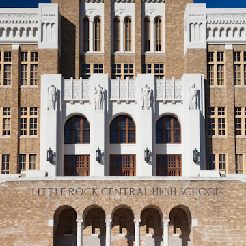 USA, Arkansas, Little Rock, Little Rock Central High School National Historic Site, site of 1954 school desegregation battles