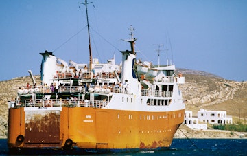 Ferry at Paros Island, Cyclades.