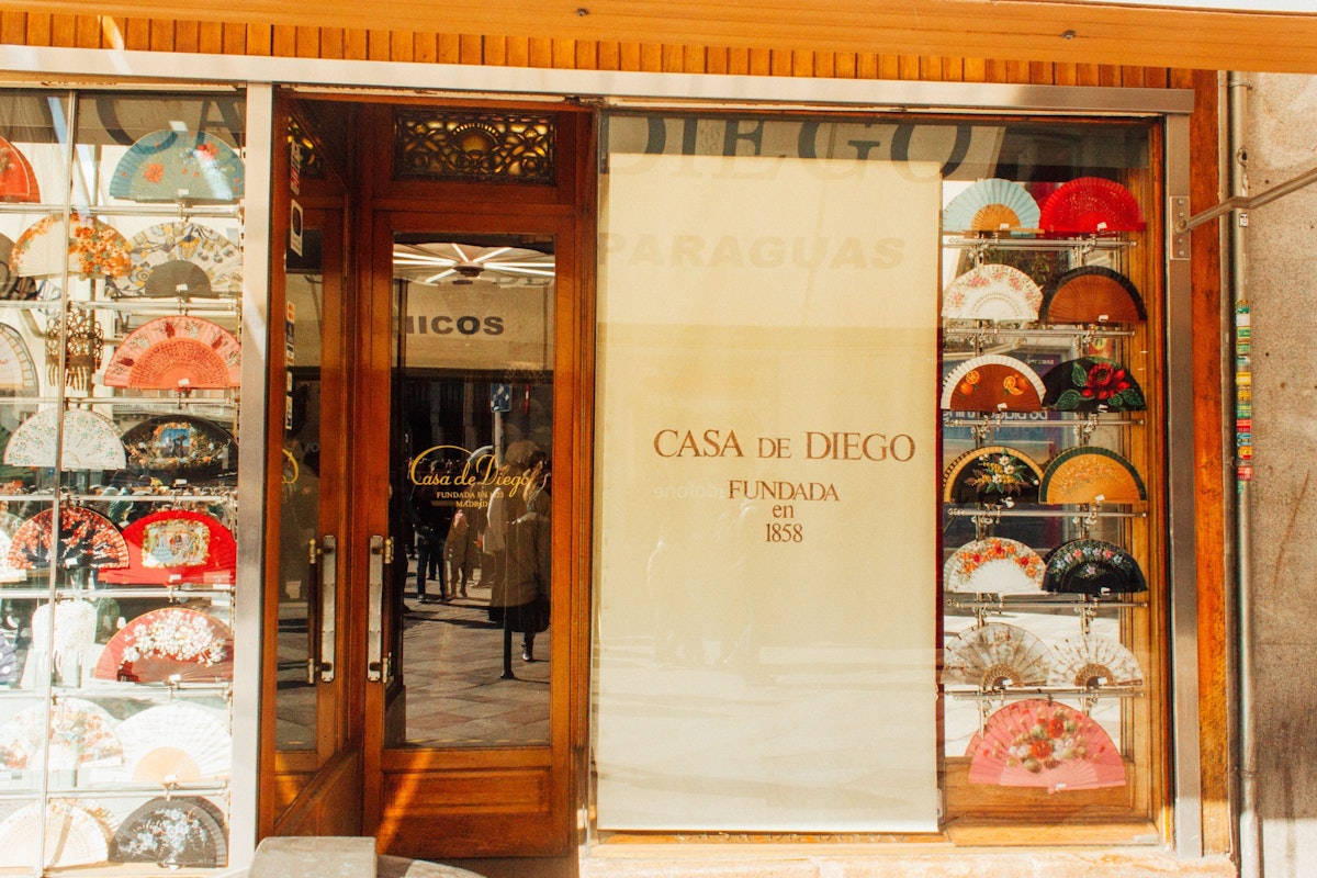 The colourful storefront at Casa de Diego.