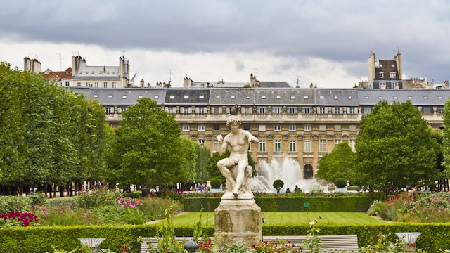 PARIS - JULY 13 : Palais-Royal (1639), originally called Palais-Cardinal, it was personal residence of Cardinal Richelieu in Paris, France on July 13,2012. Sculptures..; Shutterstock ID 110693474; Your name (First / Last): redownload; GL account no.: redownload; Netsuite department name: redownload; Full Product or Project name including edition: redownload