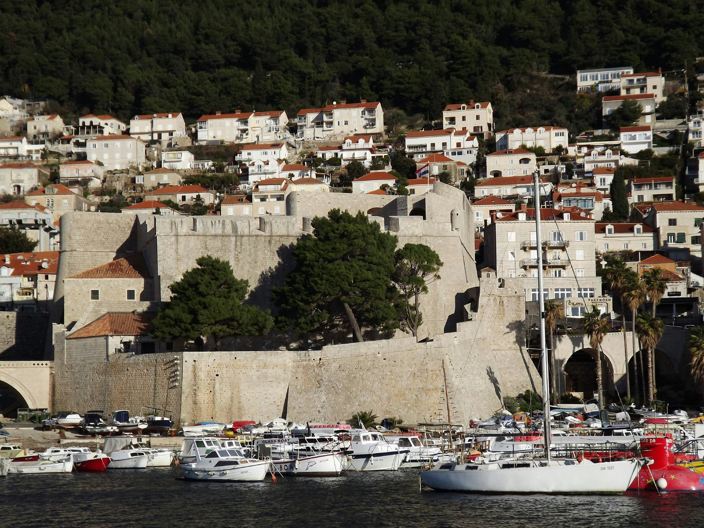 Revelin fort overlooks the old town harbour