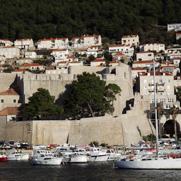 Revelin fort overlooks the old town harbour