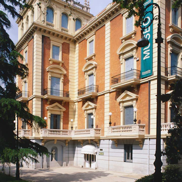 Spain, Madrid, part of the exterior of the Museo Lazaro Galdiano.