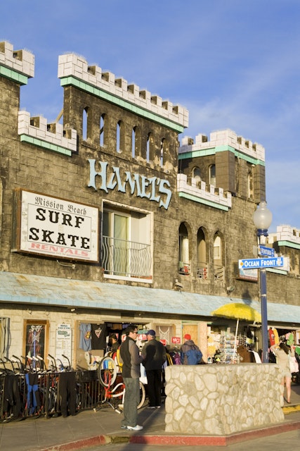 Hamel's surf and skate store on Mission Beach.
