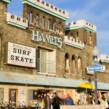 Hamel's surf and skate store on Mission Beach.