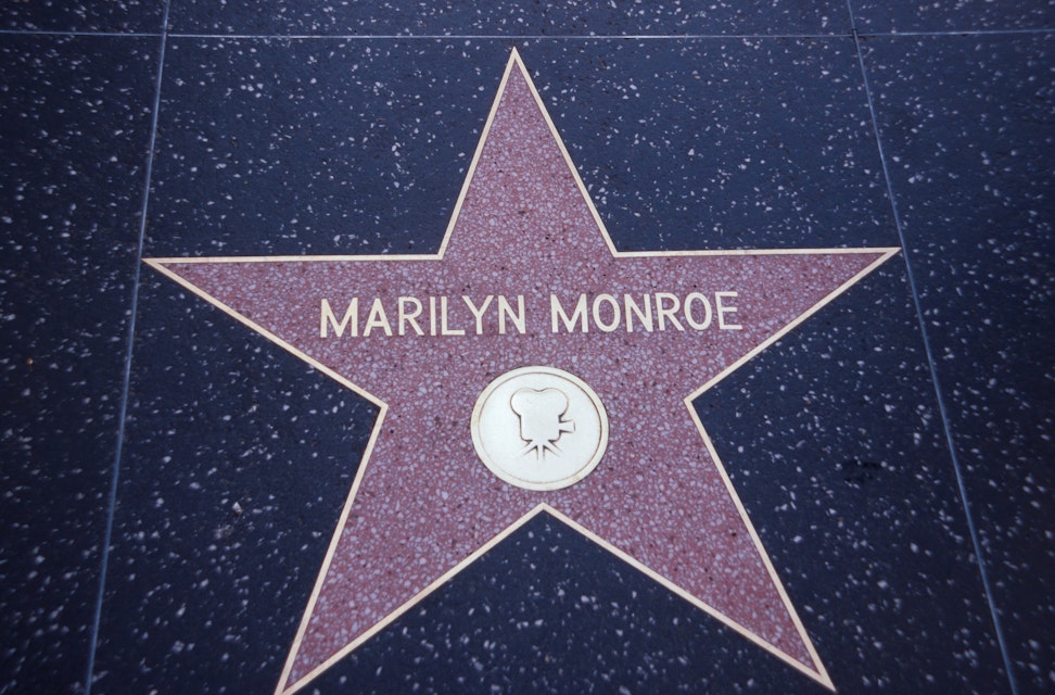 Marilyn Monroe star, Hollywood Walk of Fame.