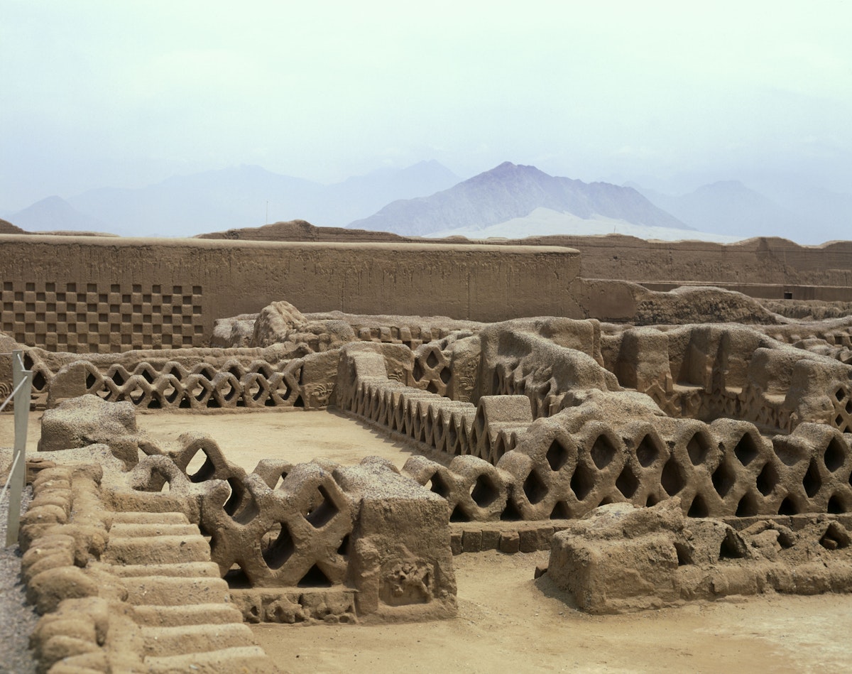 Tschudi ruins. Chan Chan, north of Trujillo, Peru.
