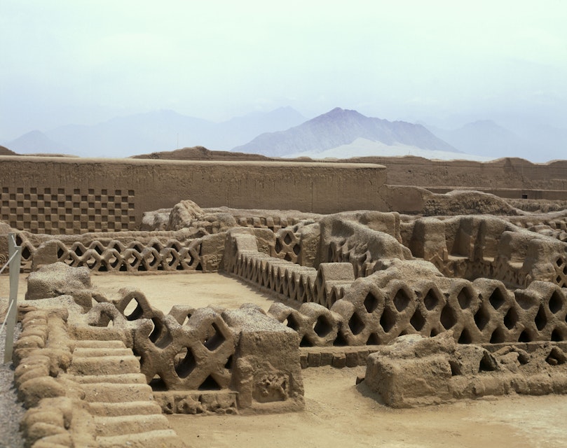 Tschudi ruins. Chan Chan, north of Trujillo, Peru.