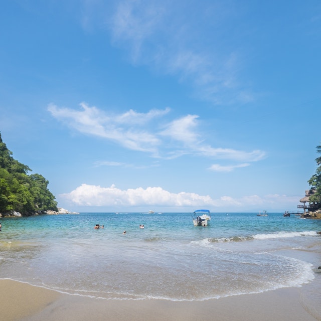 Mexico, Banderas Bay, Small Bay at Boca de Tomatlan