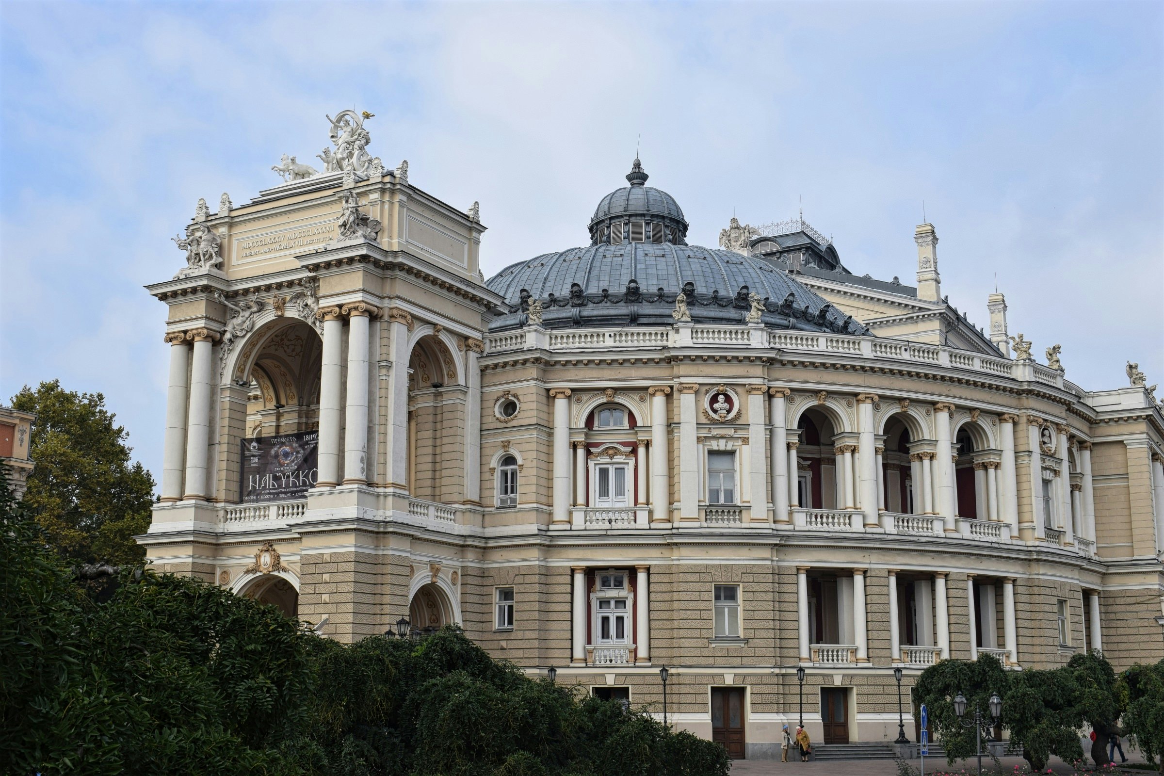 The Odesa Opera & Ballet Theatre building, designed in the 1880s