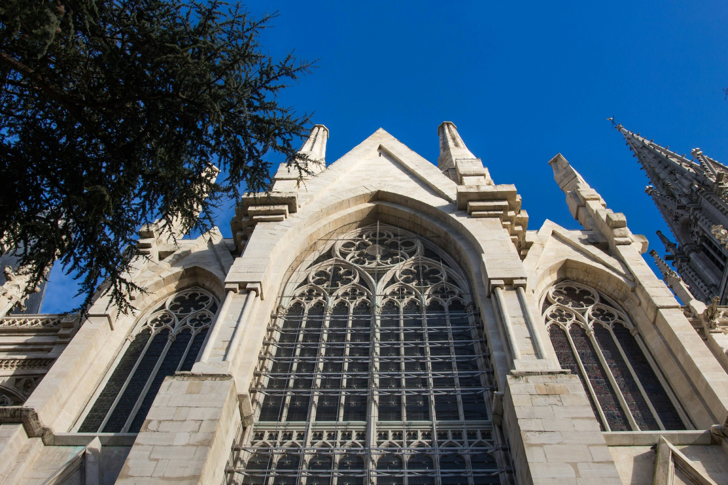 Notre Dame de Laeken view from below