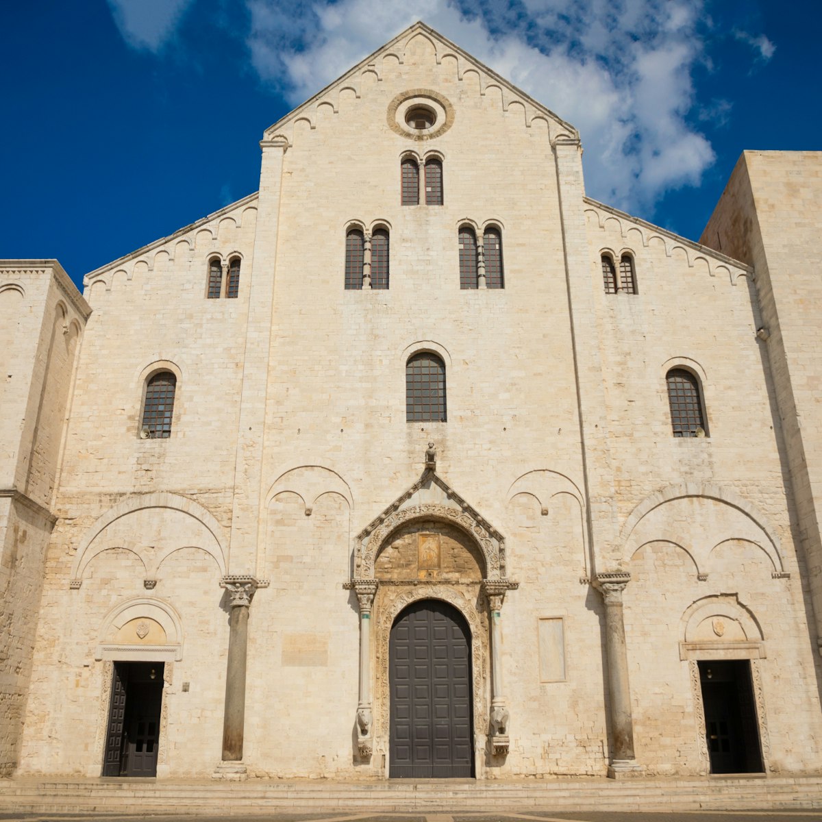 Bari, Italy - 5 May, 2018: Famous Saint Nicholas Saint Nicholas Basilica in old part of city Bari, Italy