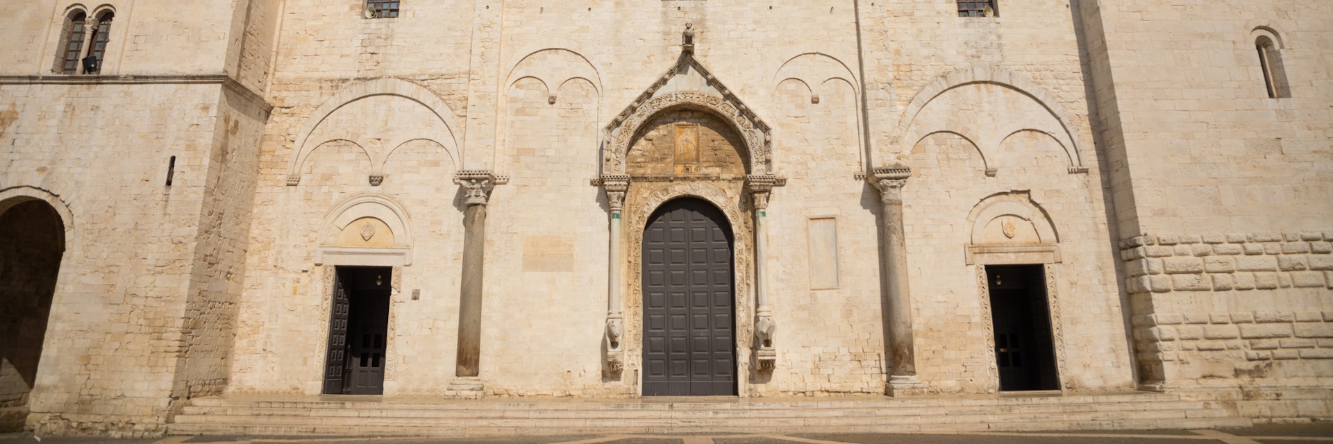Bari, Italy - 5 May, 2018: Famous Saint Nicholas Saint Nicholas Basilica in old part of city Bari, Italy