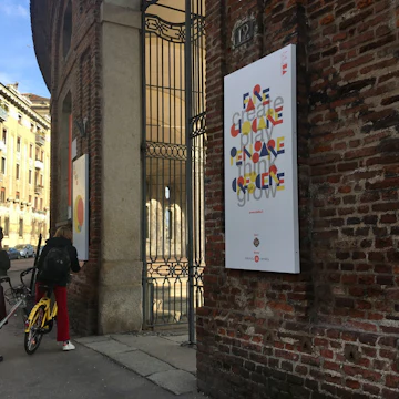 Outside the Rotonda della Besana