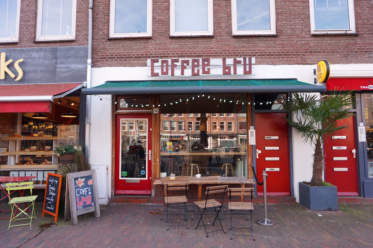 Coffee Bru is located in the East of Amsterdam