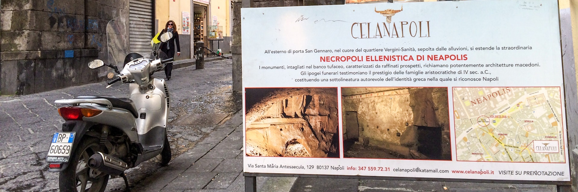 Celanapoli tour meeting point at Porta Nolana