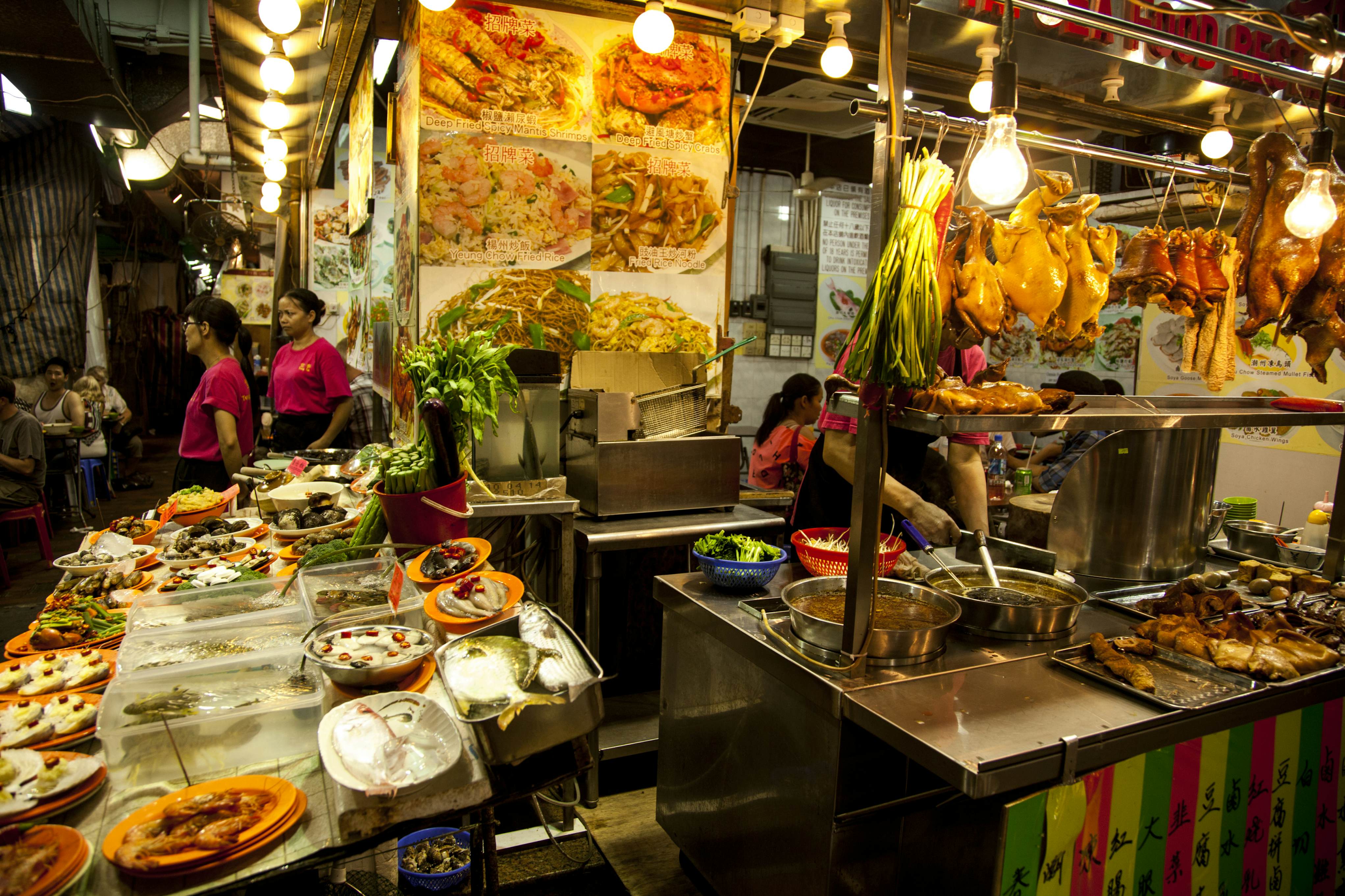 Temple Street Night Market Hong Kong, China Sights Lonely