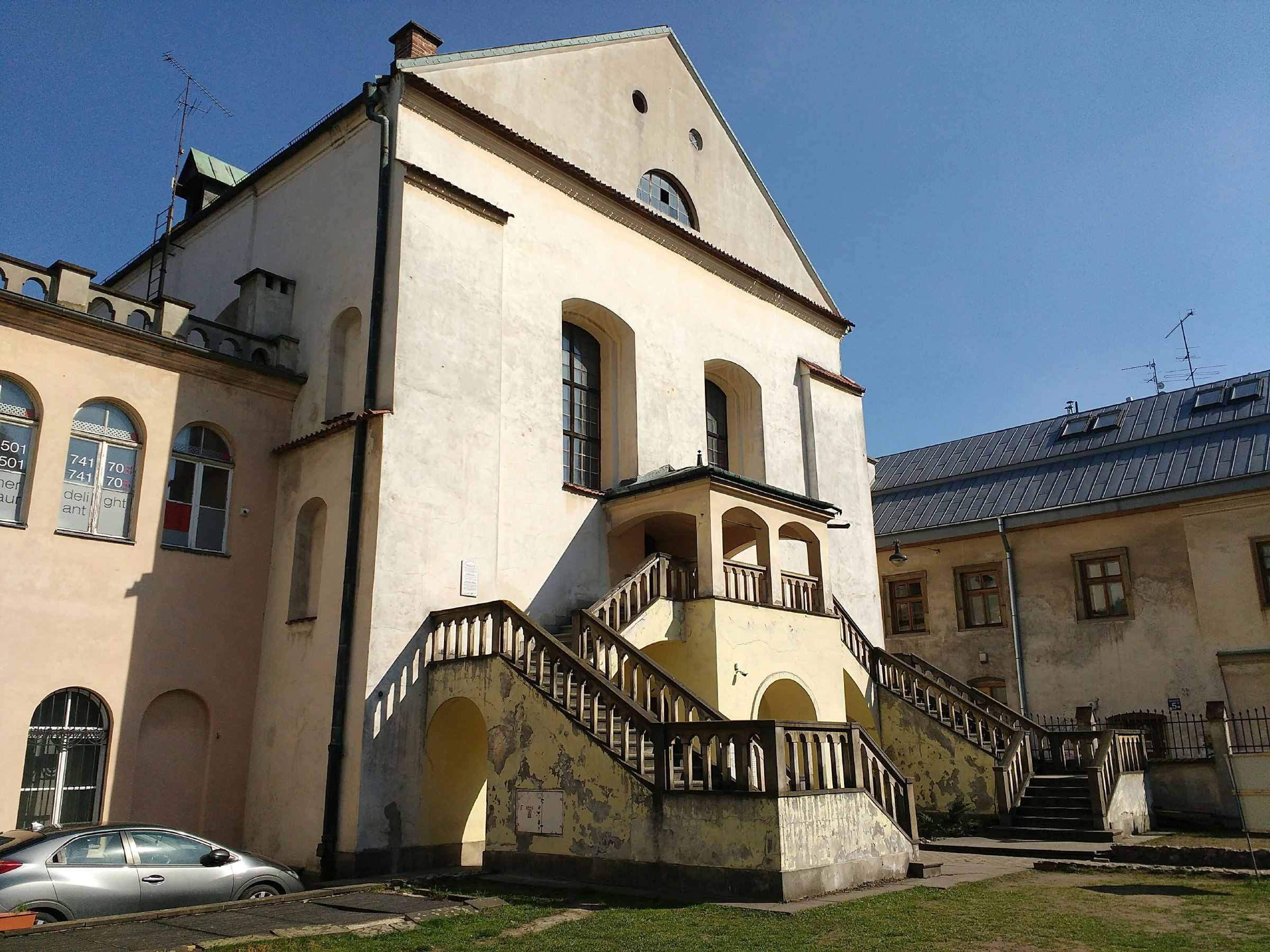Exterior of the Isaac Synagogue, Kraków's largest synagogue