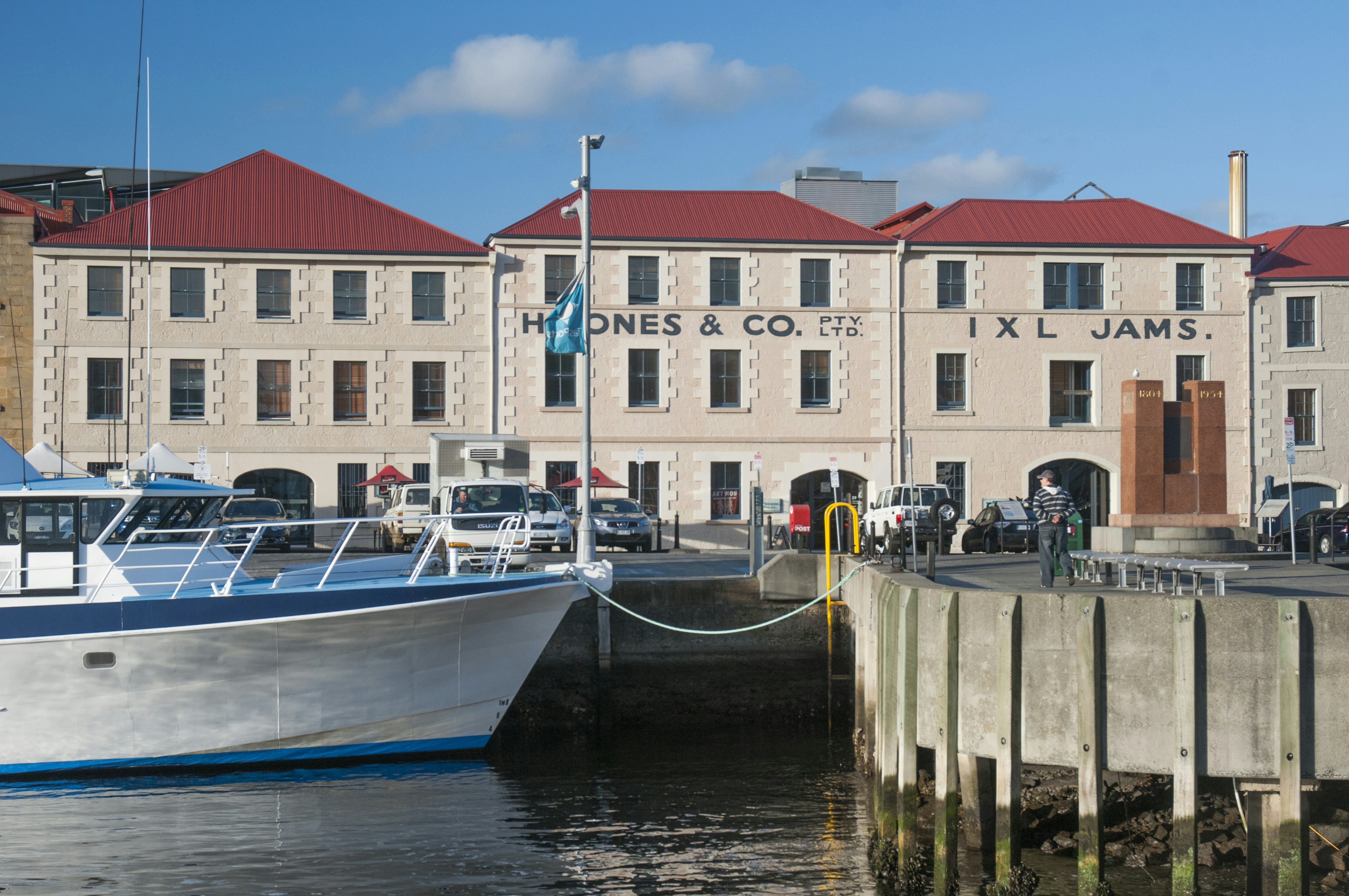 Colonial-era buildings on the waterfront at Hobart