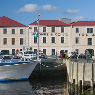 Colonial-era buildings on the waterfront at Hobart