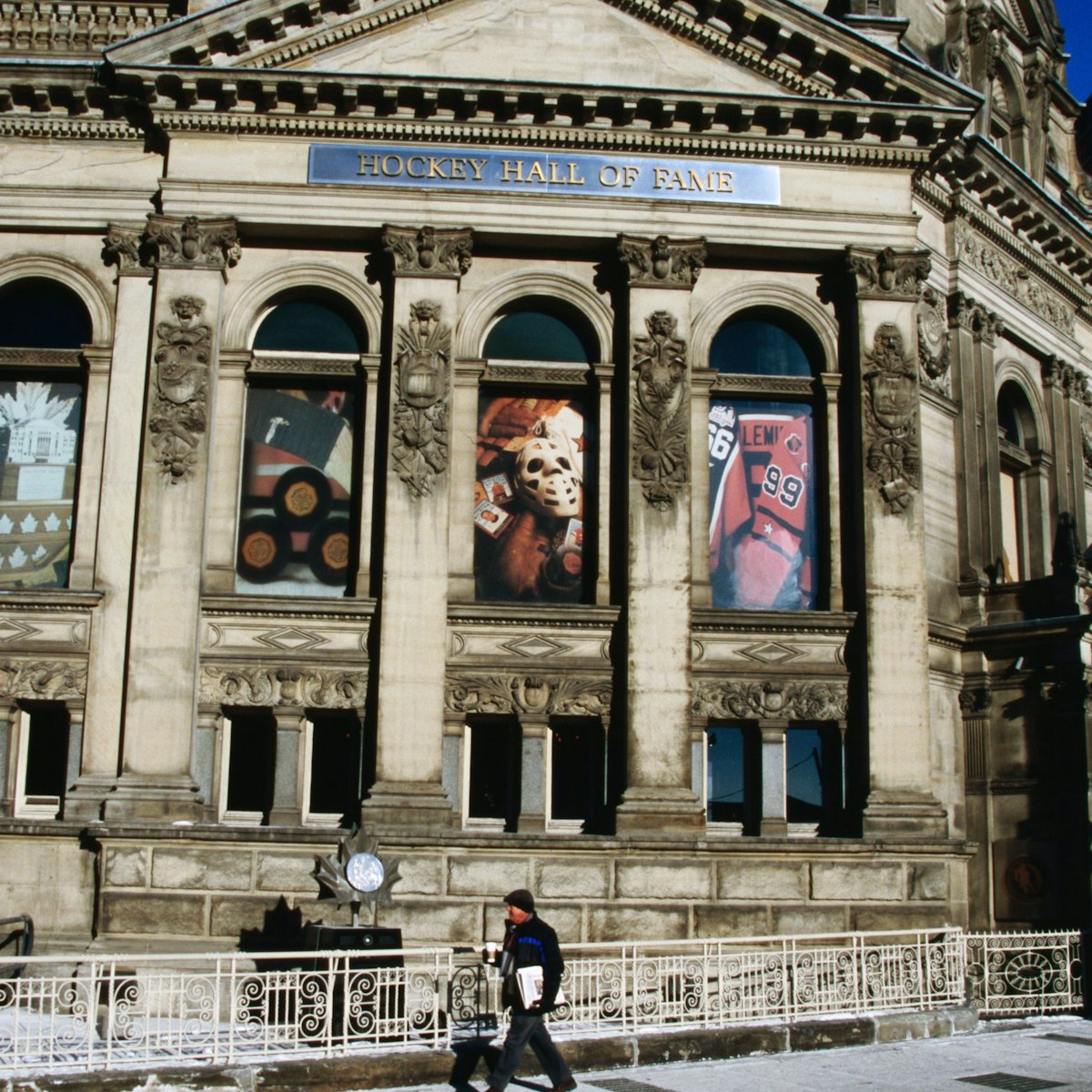 Exterior of Hockey Hall of Fame.