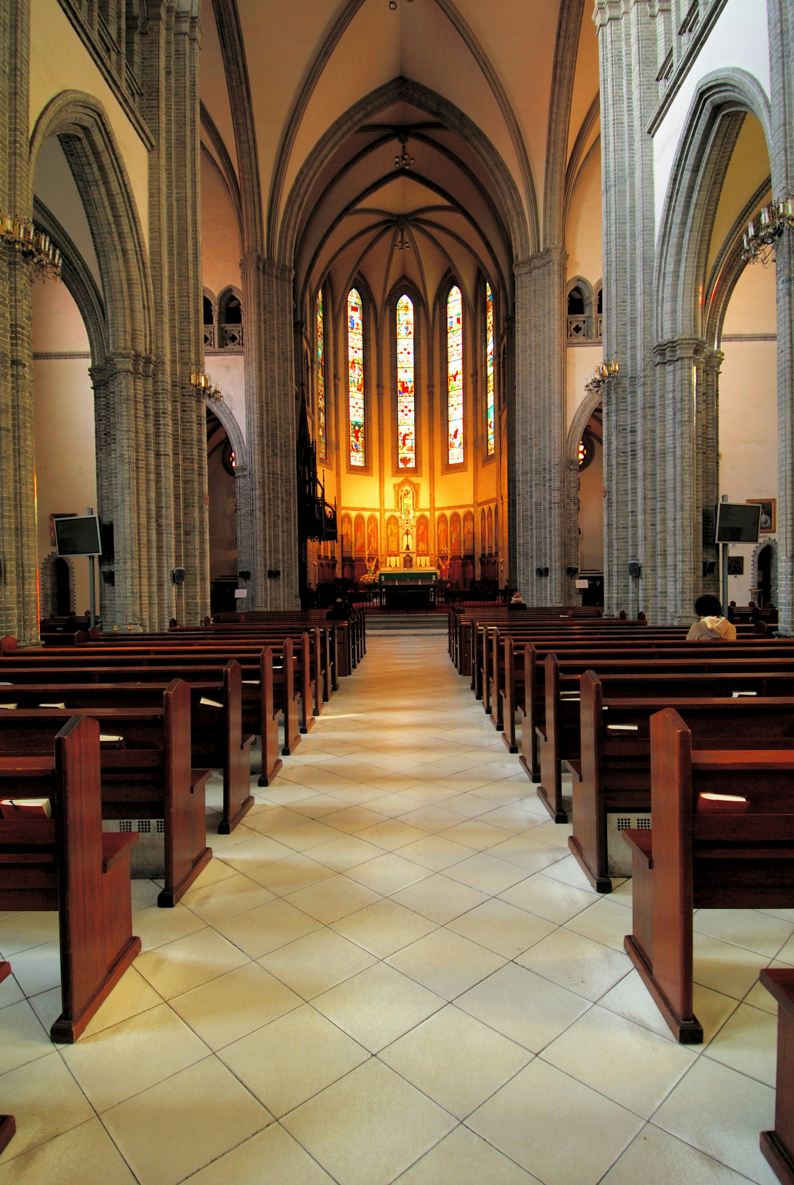 Myeong-dong Cathedral interior, Myong-dong.