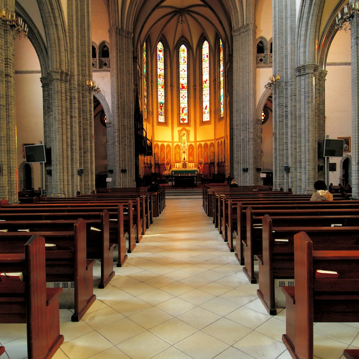Myeong-dong Cathedral interior, Myong-dong.