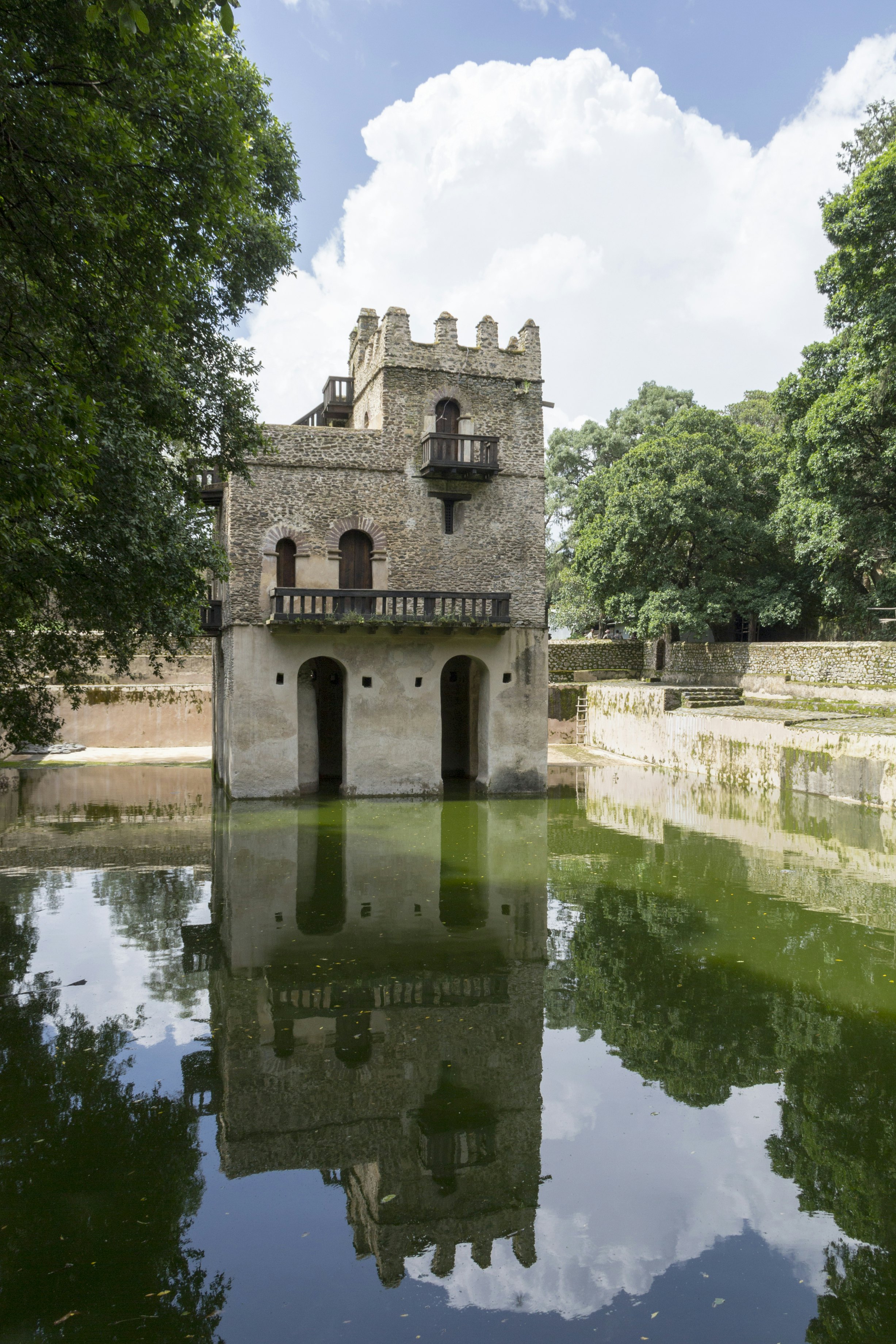 House and pool at Fasiladas' Bath