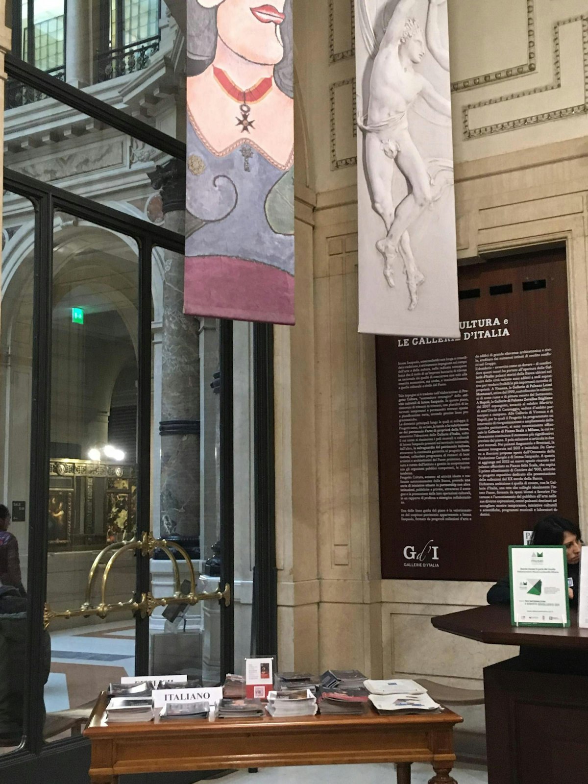 Inside the Galleria d’Italia
