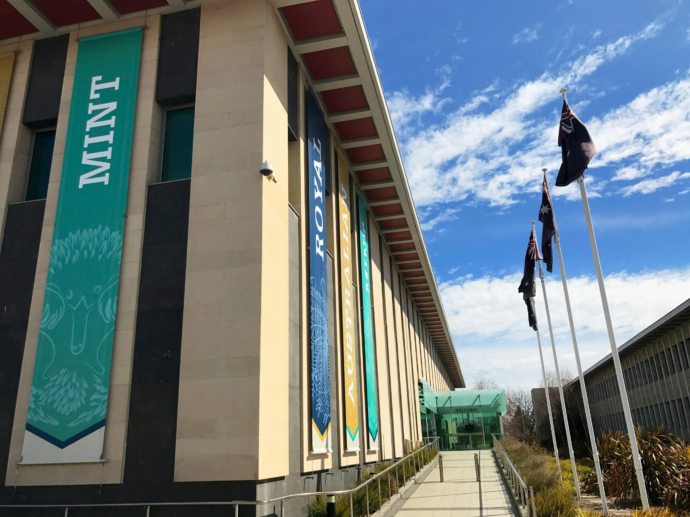 Entrance to the Mint, Denison St, Deakin