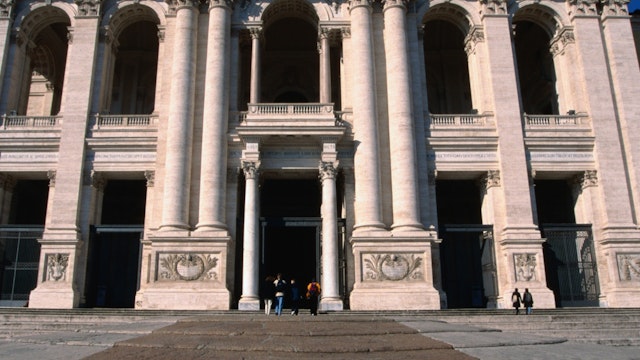Façade of Basilica di San Giovanni in Laterano.