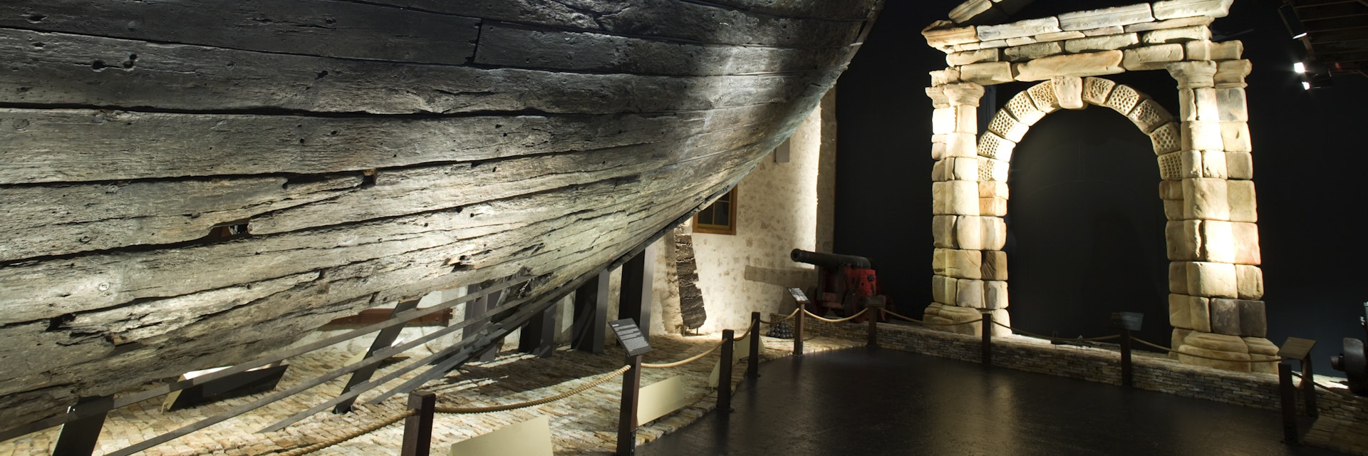Part of the wreck of the Batavia at the Shipwreck Galleries.