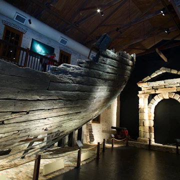 Part of the wreck of the Batavia at the Shipwreck Galleries.